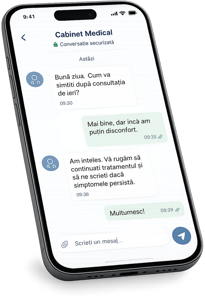 Asistent AI pentru monitorizare pacienți după consultație
